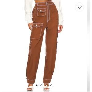 EB Denim Cargo Pants in Rust XS NEW